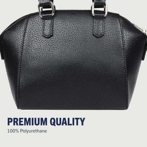 True Religion Satchel Bag, Retro Horseshoe Mini Purse with Oversized Logo, Detachable Strap and Gold Hardware, Black in Saudi Arabia
