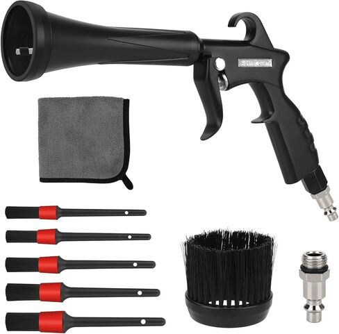 مسدس تنظيف السيارات الذي تم ترقيته Mypin ، 6-9.2BAR ، مسدس هبوط الهواء عالي الضغط مع فوهة 2 ، تنظيف السيارات الداخلية لمقعد السجاد تنجيد المركبات in Kuwait