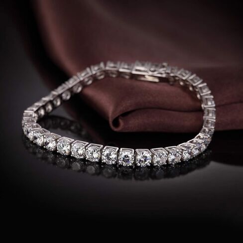 jiamiaoi Sparkle Tennis Bracelet for Women 925 Sterling Silver mit Brilliant 5A+ Zirconia Bracelet in Saudi Arabia