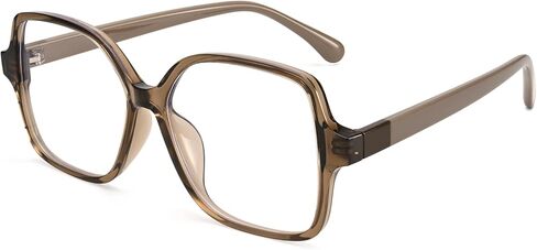 Dollger Square Blue Light Blocking Glasses for Women Men Oversized Fashion Anti-Fatigue Nerd Eyeglasses Frame Computer Strain in Saudi Arabia