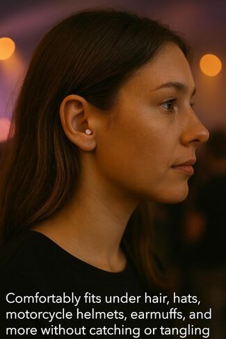 Professional-Grade High Fidelity Reusable Ear Plugs. Hearing Protection w/No Loop or Loops Sticking Out. Earplugs for Concerts, Musicians, Shooters, Motorcycles, and Every Environment. in Saudi Arabia
