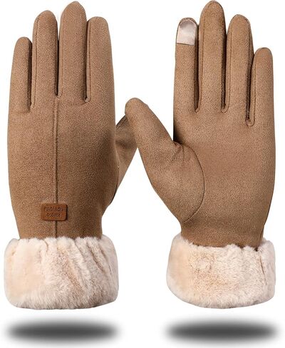 Winter Gloves for Women Touchscreen Cold Weather Glove Women Windproof Texting Gloves Elastic in Saudi Arabia