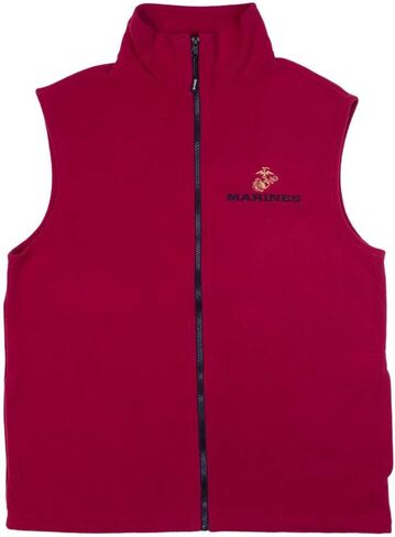 U.S. Marine Corps Polar Fleece Vest, Full Zip, Classic Fit, Red in Saudi Arabia