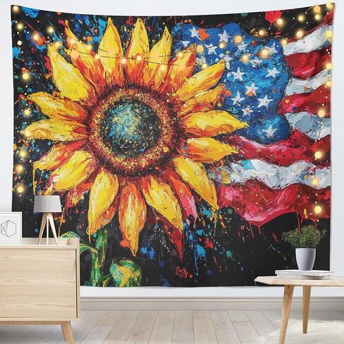 Flower for Tapestry Bedroom Wall Decor, Funny Tapestry Hanging for Living Room, Dorm, Home Decoration - 51 x 59 Inches in Saudi Arabia