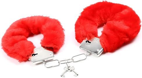Black Fluffy Cuff Bracelets for Women Men O Ring Double Lock Pink Cuff Bracelet in Saudi Arabia