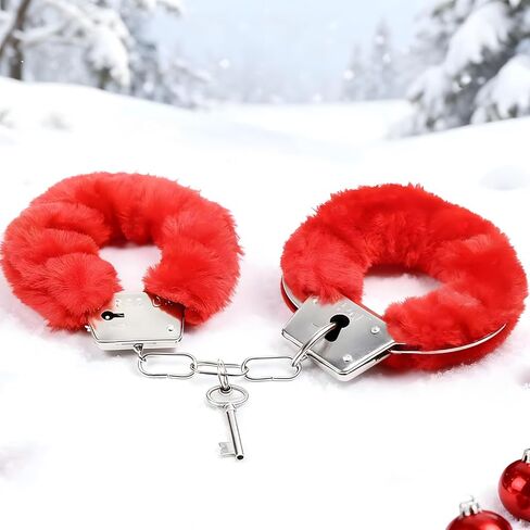 Black Fluffy Cuff Bracelets for Women Men O Ring Double Lock Pink Cuff Bracelet in Saudi Arabia