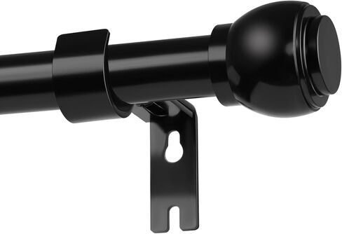 Curtain Rods for Windows 28" to 48", Single Window Rods 1" Diameter Drapery Telescoping, Adjustable Heavy Duty Curtain Rod with Brackets in Kuwait