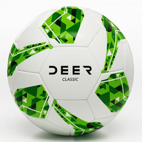 Deer Classic 32 Soccer Ball – for Club Match, Training, Match Performance, Indoor & Outdoor Soccer, Suitable for Grass & Astro | 32 Panel, Rubber Bladder | Size 5 for Youth & Adult Soccer Players | in Saudi Arabia