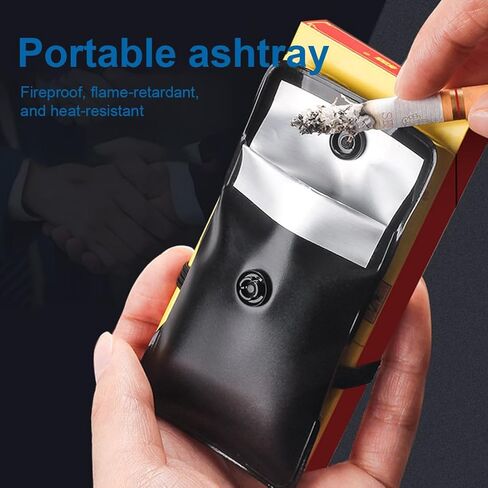 5 Pack Portable Reusable Pocket Ashtray, Bug Cigarette Ash, Flame Retardant, Odorless in Saudi Arabia