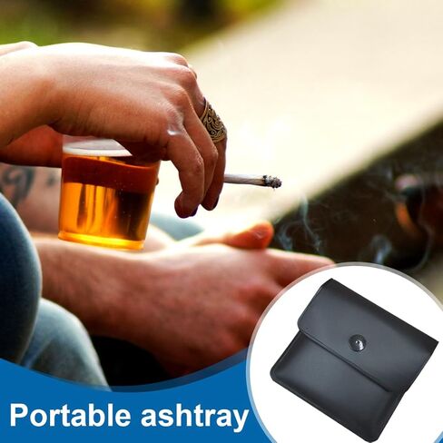 5 Pack Portable Reusable Pocket Ashtray, Bug Cigarette Ash, Flame Retardant, Odorless in Saudi Arabia