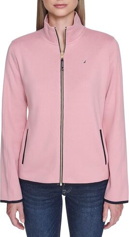 Nautica womens Mockneck Zip Up Fleece Jacket in Saudi Arabia