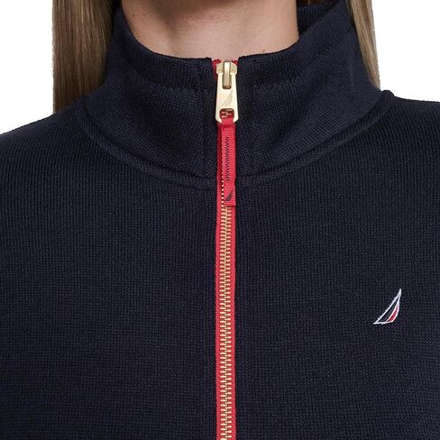 Nautica womens Mockneck Zip Up Fleece Jacket in Saudi Arabia