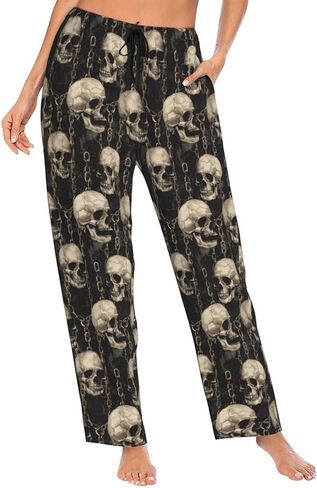 Women Comfy Pajama Pants Stretch Sleepwear Lounge Pants With Pockets & Drawstring in Saudi Arabia
