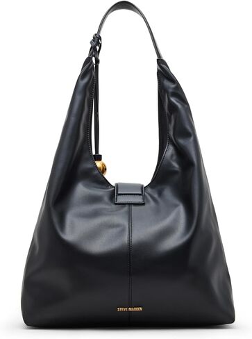 Steve Madden Bronwyn Hobo with Hardware, Black in Saudi Arabia