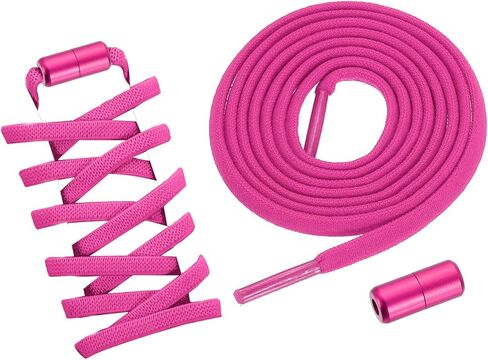 uxcell Elastic Shoe Laces Buckle Lock Aluminum No Tie Shoelace Turnbuckle Shoe Strings for Sneaker in Saudi Arabia