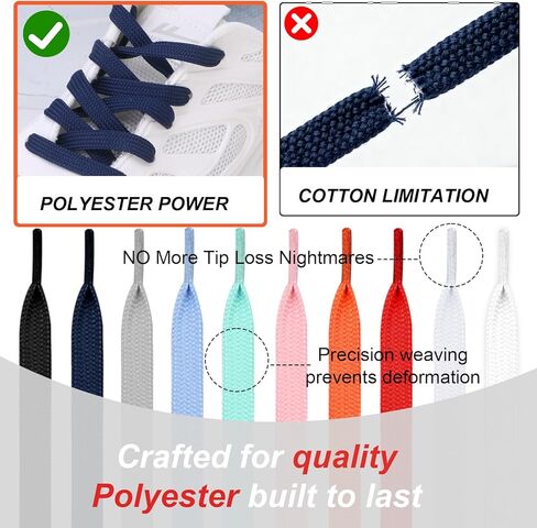 Maple&CA 4 Pairs of Flat Shoelaces for Sneakers, Athletic Shoes, and Converse High Tops – Suitable for Kids and Adults in Saudi Arabia
