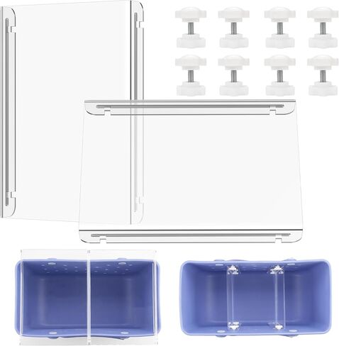 2025 صينية علوية جديدة وصينية مقسمة لحقيبة الشاطئ Bogg الكبيرة جدًا، وسطح الطاولة وإدراج منظم الكل في واحد، أكريليك عالي الشفافية، يجب أن يكون لديك ملحقات لـ Bogg- عبوتان in Kuwait