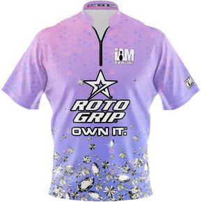 Logo Infusion I AM Bowling Jersey ياقة وشاح قصيرة الأكمام 2091-RG صنع في الولايات المتحدة الأمريكية ROTO Grip in Kuwait