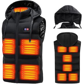 سترة ساخنة، سترة 11 منطقة ساخنة، سترة كهربائية دافئة سريعة التسخين 3s للرجال، لا تتضمن بطارية in Kuwait