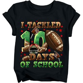 Kids 100 Days of School Shirt Boys Girls Happy 100th Day of T-Shirts Toddler Graphic Cute Tee Tops 2026 (3T-10T) in Saudi Arabia