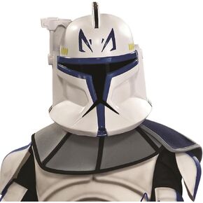 Rubies Adult Star Wars Clone Wars Clonetrooper، قناع ريكس مكون من قطعتين، كما هو موضح، مقاس واحد in Saudi Arabia