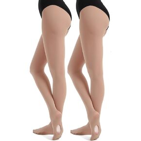 جوارب الباليه النسائية القابلة للتحويل من DUCMODA، جوارب باليه شبه شفافة فائقة النعومة للنساء والفتيات in Kuwait