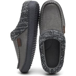 Men's Moccasin Slippers Clogs - House Slippers for Men with Arch Support and Memory Foam Insole, Indoor Outdoor Comfy House Shoes TAN Size 11 in Kuwait