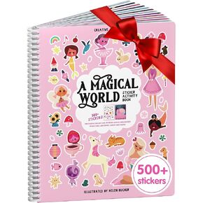 CUPKIN Holly Jolly Holiday Stickers for Kids, Toddler Sticker Book, Santa Christmas Activity Book, Toddler Travel Essentials, 300+ Christmas Stickers + 8 Sticker Scenes and Coloring Pages in Kuwait