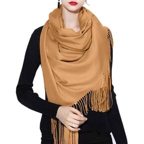 100% Wool Scarf for Women, Winter Shawl Wrap, Soft Warm Elegant Accessories for Wedding, Evening & Gif in Saudi Arabia