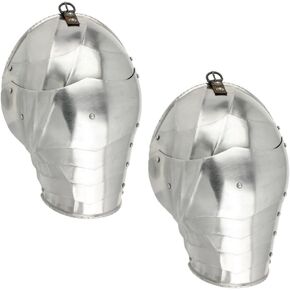 Armory Replicas™ Medieval Steel Pauldrons - درع كتف 16 جرام و18 جرام للفرسان، وLARP، والأزياء التنكرية وإعادة التمثيل in Kuwait
