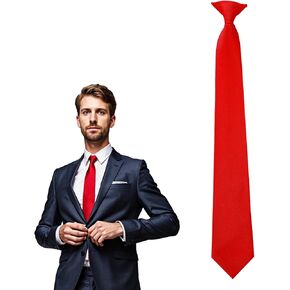 Yolev Clip on Ties for Men Solid Color Pre Tied Tie 20'' Mens Suit Dress Neck Tie for Wedding Office Graduation Business in Saudi Arabia