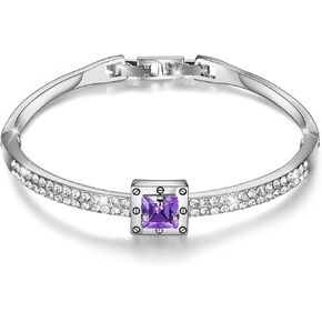 أساور التوجيه الروحي للنساء من مجوهرات الأزياء أساور مطلية بالذهب عيار 18 قيراط قابلة للتعديل مع كريستال للزوجة الصديقة أو الأمهات، in Kuwait