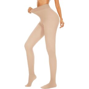 NexiEpoch 2 أزواج من الجوارب النسائية المبطنة بالصوف - جوارب طويلة شفافة سوداء سميكة فستان حراري دافئ وهمي لفصل الشتاء in Kuwait