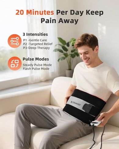 وسادة العلاج بالضوء الأحمر للجسم بالقرب من غلاف العلاج بالضوء بالأشعة تحت الحمراء مع مؤقت 24 بوصة × 12 بوصة وسادة علاج ضوئي كبيرة لتخفيف آلام العضلات والكتف والبطن والظهر in Kuwait