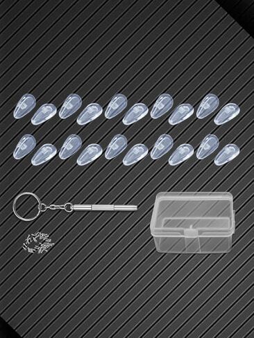 10 Pairs of Soft Eyeglass Nose Pads, Eyeglasses Repair Kit, Nose Rest Set, Soft Model in Saudi Arabia