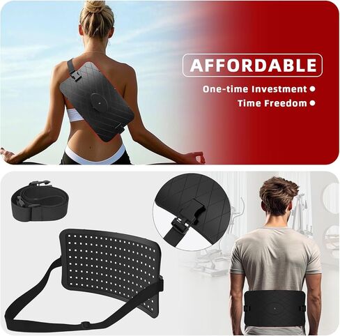 Red Light Therapy Device – 660nm Red & 850nm Infrared LED Lamp for Face & Body, Versatile Design with Stand, Legs & Strap, Well-Made and Easy to Use (Black) in Saudi Arabia