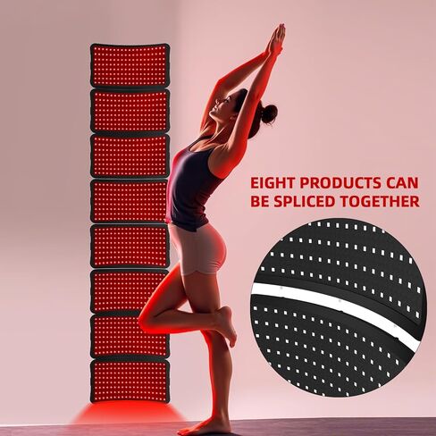 Red Light Therapy Device – 660nm Red & 850nm Infrared LED Lamp for Face & Body, Versatile Design with Stand, Legs & Strap, Well-Made and Easy to Use (Black) in Saudi Arabia