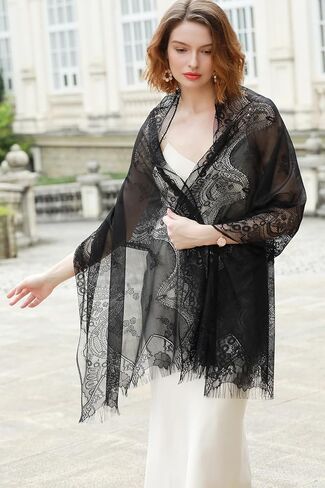 Shawls Wraps for Women Evening Dresses Summer Lace Shawl for Wedding in Saudi Arabia