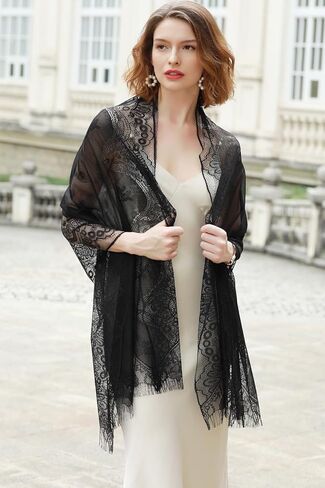 Shawls Wraps for Women Evening Dresses Summer Lace Shawl for Wedding in Saudi Arabia