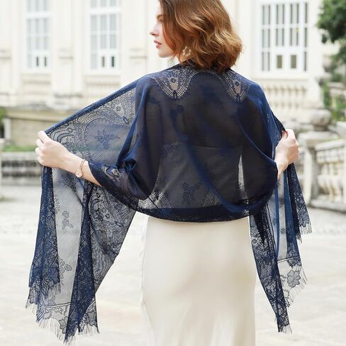 Shawls Wraps for Women Evening Dresses Summer Lace Shawl for Wedding in Saudi Arabia