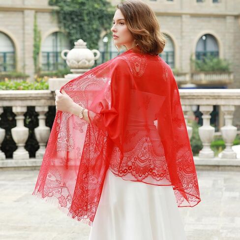 Shawls Wraps for Women Evening Dresses Summer Lace Shawl for Wedding in Saudi Arabia