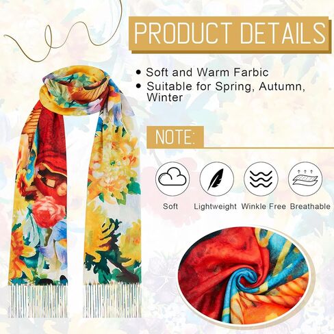 Jecery 2 Pcs Virgin Mary Long Scarf and Virgin Mary Bead Cross Necklace Virgen De Guadalup Blanket Scarf Shawls for Women (White) in Saudi Arabia