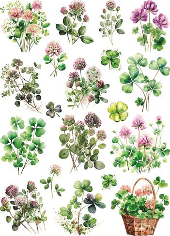 Floral Hearts Rice Paper, 11.5 x 16 inch (1pc) - Mulberry Paper for Decoupage Furniture Print Crafts in Saudi Arabia