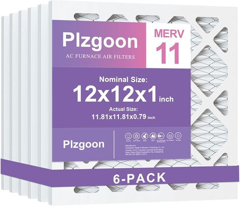 10x10x1 مرشح الهواء MERV 8 (4 Pack) MPR 600 مرشحات فرن AC مطوية بديل (الأبعاد الدقيقة: 9.81 "L x 9.81" W x 0.81 "TH) متوافق مع مكيف الهواء AC HVAC الفرن in Saudi Arabia