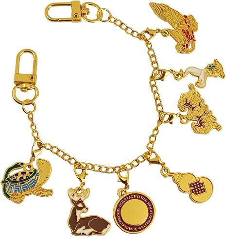 Fengshui Vitality Activator Hanging Golden Animal Gourd Bracelet w5639 in Saudi Arabia
