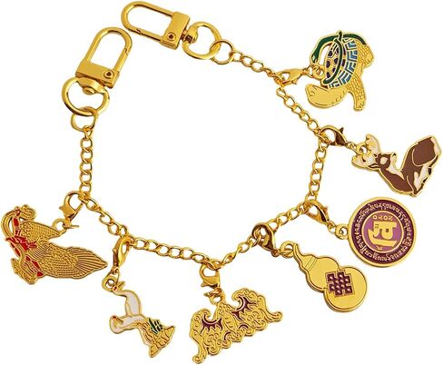 Fengshui Vitality Activator Hanging Golden Animal Gourd Bracelet w5639 in Saudi Arabia