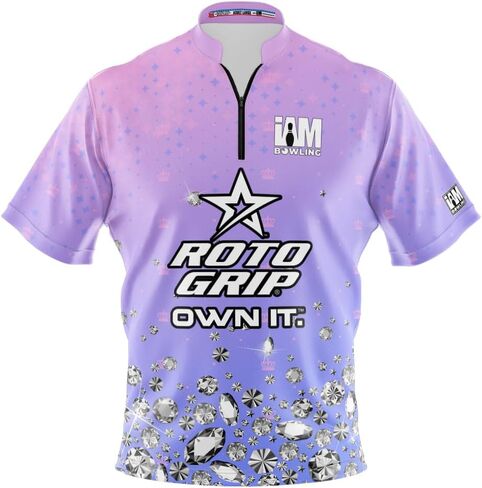 Logo Infusion I AM Bowling Jersey ياقة وشاح قصيرة الأكمام 2091-RG صنع في الولايات المتحدة الأمريكية ROTO Grip in Kuwait