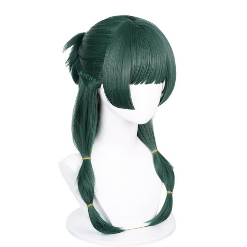 Aicos MaoMao Cosplay Wigs for Women Dark Green Anime Wig with Bangs for Daily Hallloween Costume Party in Saudi Arabia