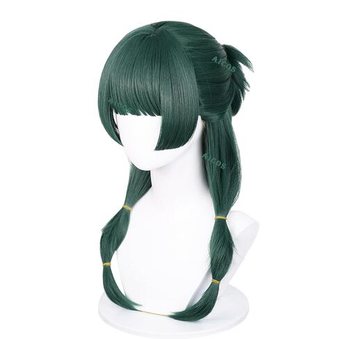 Aicos MaoMao Cosplay Wigs for Women Dark Green Anime Wig with Bangs for Daily Hallloween Costume Party in Saudi Arabia
