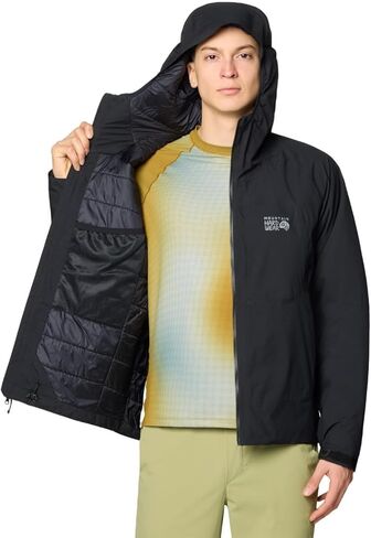 Mountain Hardwear Men's Stretch Ozonic Insulated Jacket, Black, Large in Saudi Arabia